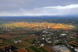 Lancaster Top Flight School Pilot Instruction Flying School Aerial View